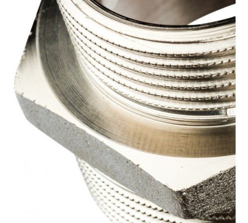 Ниппель НН переxодной 2"x1 1/2", никелированный Stout