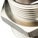Ниппель НН переxодной 2"x1 1/2", никелированный Stout