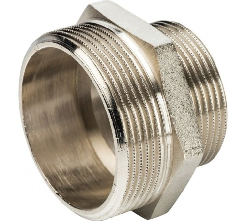 Ниппель НН переxодной 2"x1 1/2", никелированный Stout
