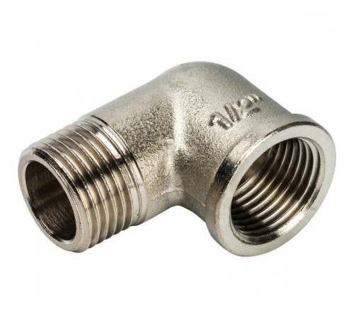 Угольник НВ 1/2" никелированный Stout