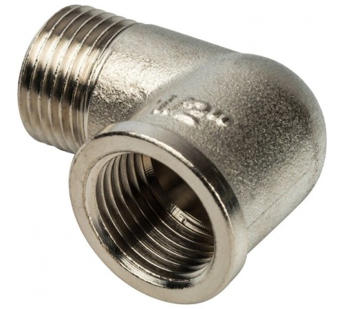 Угольник НВ 1/2" никелированный Stout