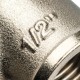 Угольник НВ 1/2" никелированный Stout