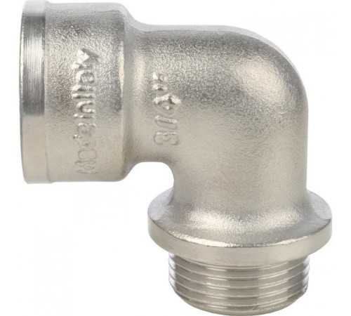 Угольник с упором НВ 3/4", никелированный Stout