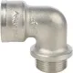 Угольник с упором НВ 3/4", никелированный Stout