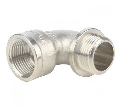 Угольник с упором НВ 3/4", никелированный Stout