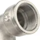 Угольник с упором НВ 3/4", никелированный Stout