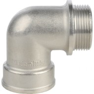 Угольник с упором НВ 1 1/4", никелированный Stout