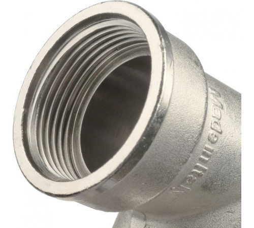 Угольник с упором НВ 1 1/4", никелированный Stout