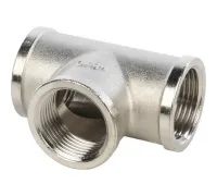 Тройник ВВ 3/4" никелированный Stout