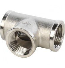 Тройник ВВ 3/4" никелированный Stout