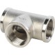 Тройник ВВ 3/4" никелированный Stout