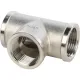 Тройник ВВ 3/4" никелированный Stout