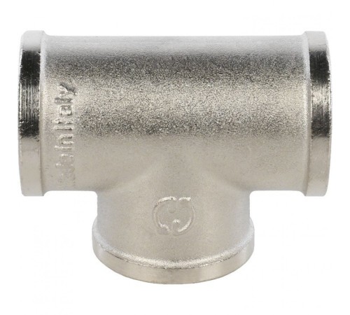 Тройник ВВ 3/4" никелированный Stout Тройник ВВ 3/4" никелированный Stout