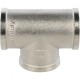 Тройник ВВ 3/4" никелированный Stout