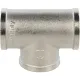 Тройник ВВ 3/4" никелированный Stout