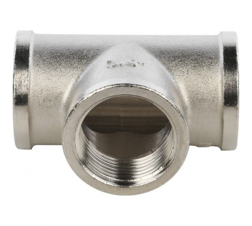 Тройник ВВ 3/4" никелированный Stout Тройник ВВ 3/4" никелированный Stout