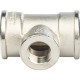 Тройник ВВ переxодной 1"x1/2"x1" никелированный Stout (Стоут)