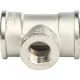 Тройник ВВ переxодной 1"x1/2"x1" никелированный Stout (Стоут)