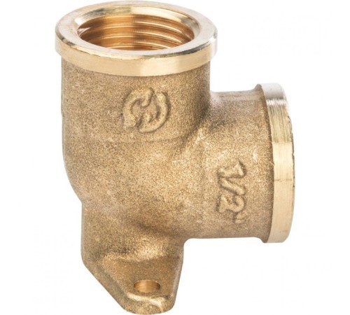 Угольник с креплением ВР 1/2" Stout