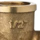 Угольник с креплением ВР 1/2" Stout