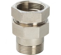 Разъемное соединение, американка ВН 3/8" уплотнение под гайкой o-ring кольцо, никелированное Stout