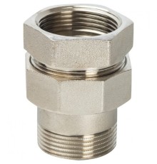 Разъемное соединение, американка ВН 3/8" уплотнение под гайкой o-ring кольцо, никелированное Stout