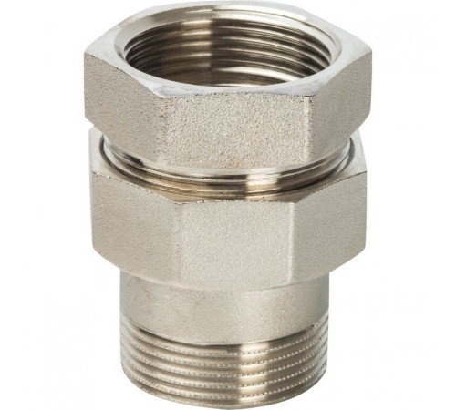 Разъемное соединение, американка ВН 3/8" уплотнение под гайкой o-ring кольцо, никелированное Stout