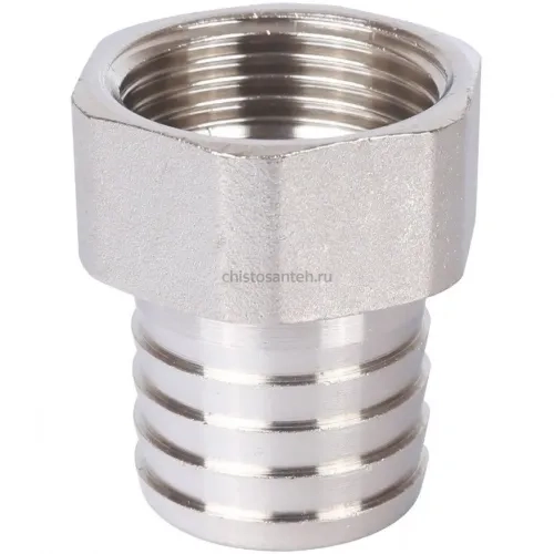 Штуцер ВР 1"x30, никелированный Stout