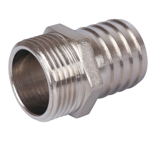 Штуцер НР 1"x30 мм, никелированный Stout