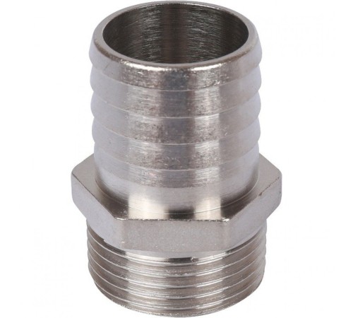 Штуцер НР 1"x30 мм, никелированный Stout