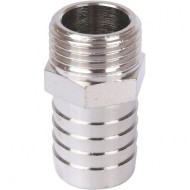 Штуцер НР 1/2"x20, никелированный Stout
