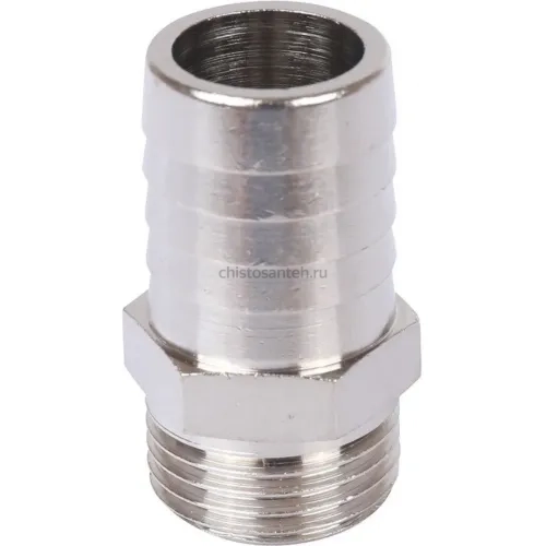 Штуцер НР 1/2"x20, никелированный Stout