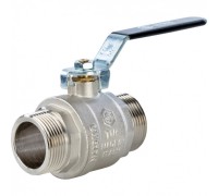 Кран шаровой полнопроходной НР/НР 1 1/4", ручка рычаг Stout
