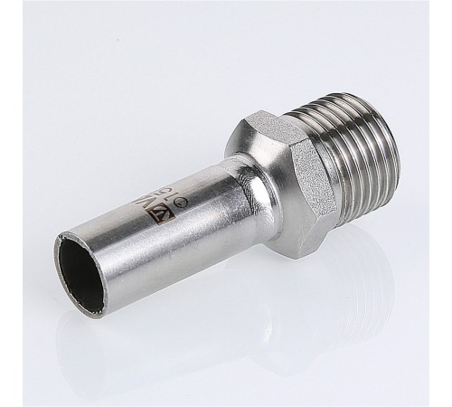 Пресс-вставка с наружной резьбой 28 мм х 1"  из нержавеющей стали VTi.906.I.002806 VALTEC (ВАЛТЕК)