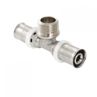 Тройник пресс с наружной резьбой 32х3/4"х32 Valtec