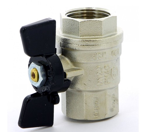 Кран шаровый ВВ бабочка 3/4" Bugatti Кран шаровый ВВ бабочка 3/4" Bugatti