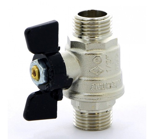 Кран шаровый НН бабочка 1/2" Bugatti Кран шаровый НН бабочка 1/2" Bugatti