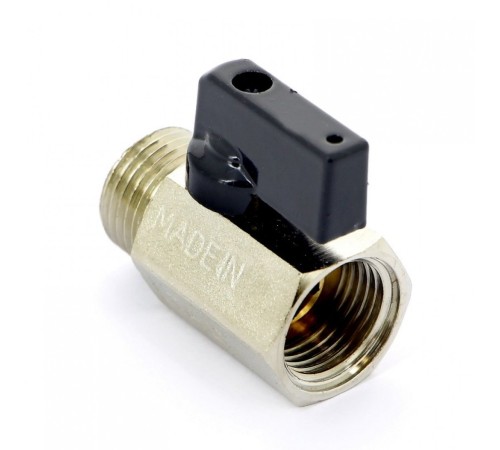 Кран шаровой мини НВ 1/2" Bugatti
