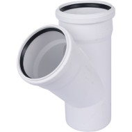Тройник канализационный Raupiano Plus 110/110х45° REHAU (РЕХАУ - 11229841001)