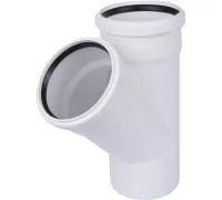 Тройник канализационный Raupiano Plus 110/110х45° REHAU (РЕХАУ - 11229841001)