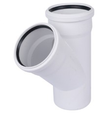Тройник канализационный Raupiano Plus 110/110х45° REHAU (РЕХАУ - 11229841001)