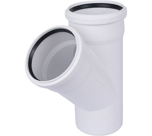 Тройник канализационный Raupiano Plus 110/110х45° REHAU (РЕХАУ - 11229841001) Тройник канализационный Raupiano Plus 110/110х45° REHAU (РЕХАУ - 11229841001)