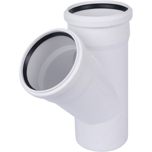 Тройник канализационный Raupiano Plus 110/110х45° REHAU (РЕХАУ - 11229841001)