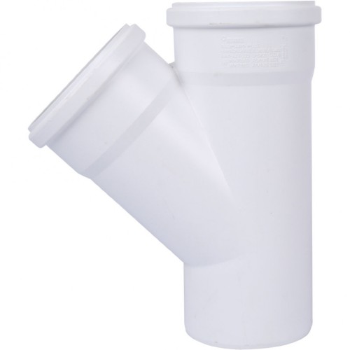 Тройник канализационный Raupiano Plus 110/110х45° REHAU (РЕХАУ - 11229841001)