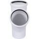Тройник канализационный Raupiano Plus 110/110х45° REHAU (РЕХАУ - 11229841001)