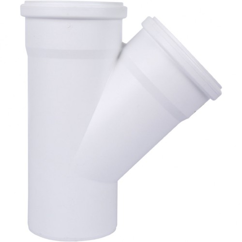 Тройник канализационный Raupiano Plus 110/110х45° REHAU (РЕХАУ - 11229841001)