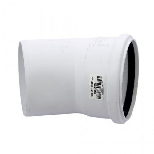Отвод канализационный Raupiano Plus 110х30° REHAU (РЕХАУ - 11234341001)