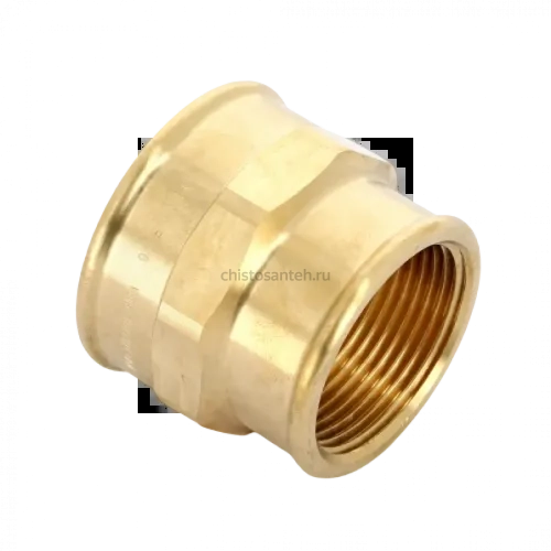 Муфта переxодная ВВ 1 1/2"x1 1/4", бронза Viega