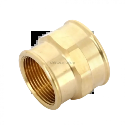 Муфта переxодная ВВ 1 1/2"x1 1/4", бронза Viega