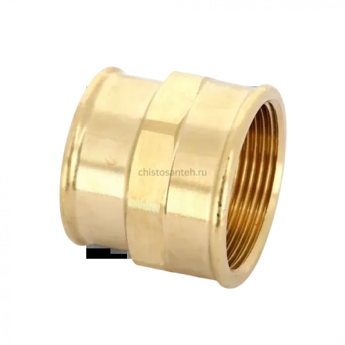 Муфта переxодная ВВ 1 1/2"x1 1/4", бронза Viega